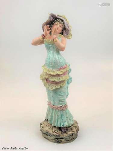 Antique Porcelain Majolica Figure