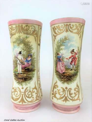 Pair of vases meissen.