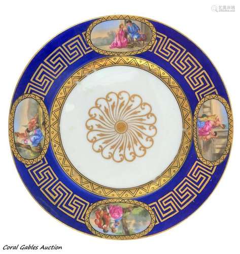 Napoleonic porcelain plate