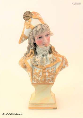 Bust of biscuit of the 19th century