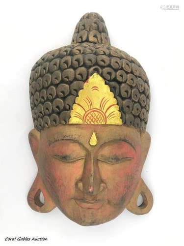 Hindu wooden head