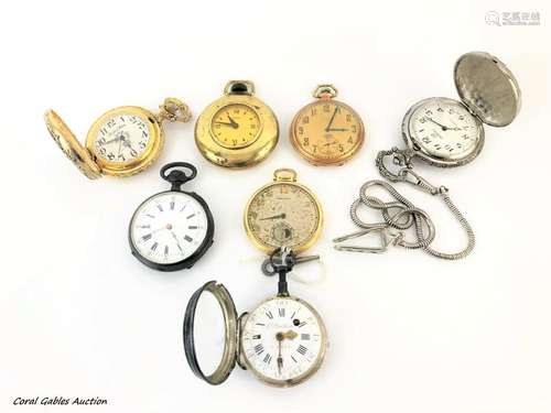 Lot of antique pocket watches