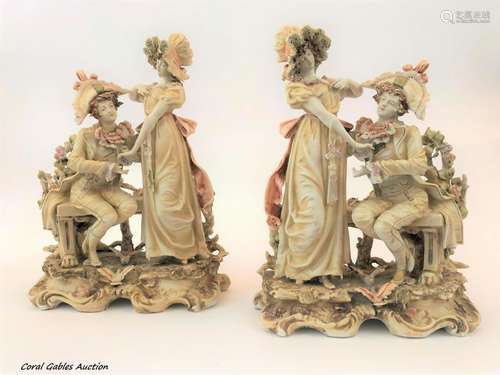 Pair of porcelain figures