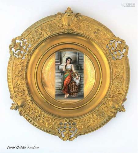 Royal Vienna Porcelain Plate.