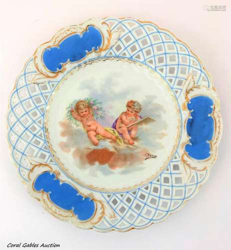 Antique sevre plate