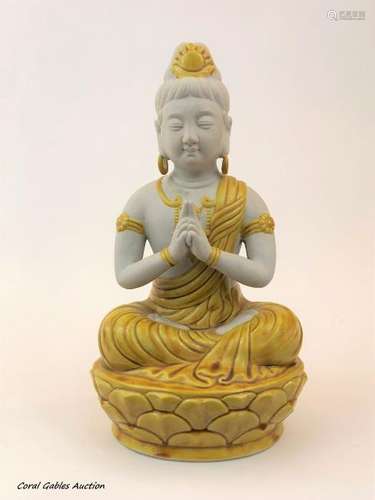 Biscuit and Majolica Buddha