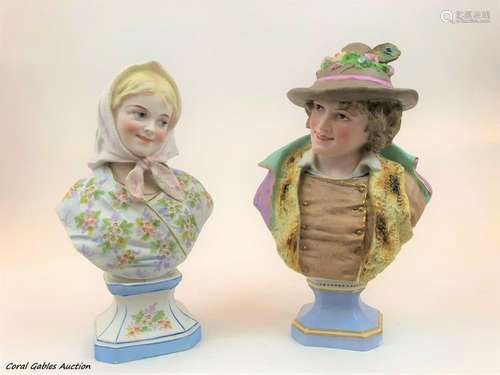 Two Biscuit Busts