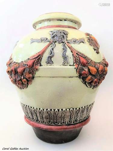 Antique Majolica Vase