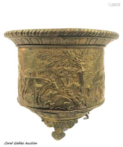 Brass planter