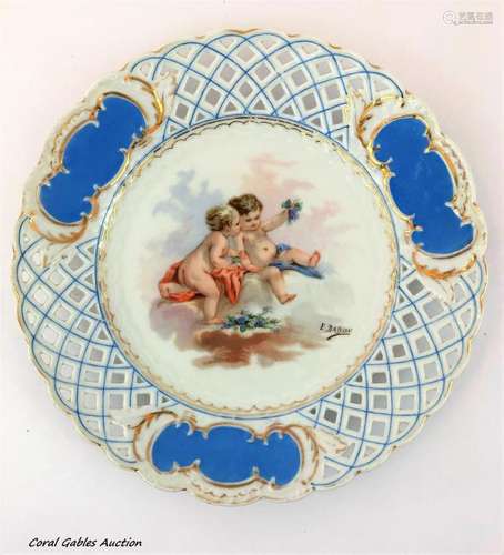 Antique sevre plate