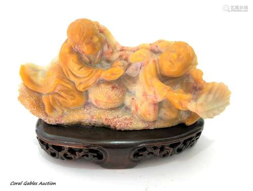 Chinese Carved Soapstone Figure