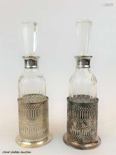 Pair of wine bottles