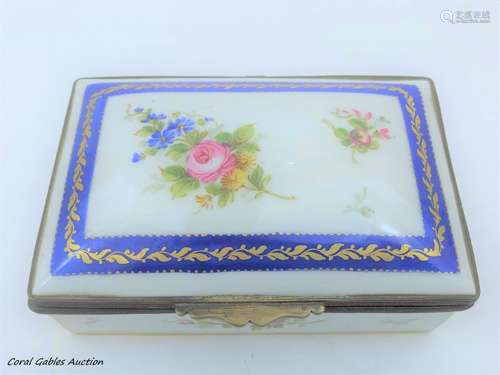 French porcelain box