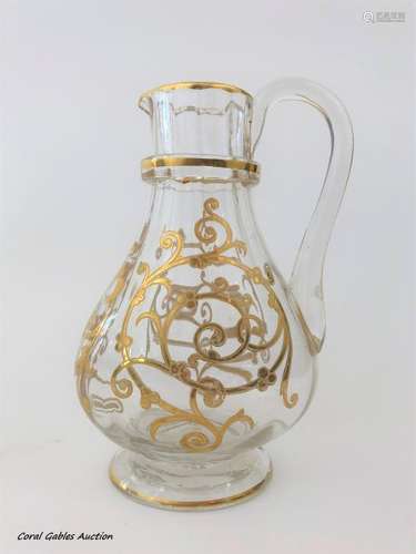 Antique baccarat-style jug