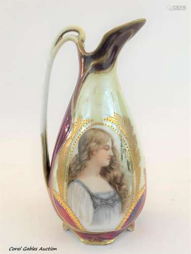 Germany porcelain jug, signed ST. KILLIAN GERMANY.