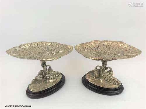 Pair of decorative bronze pieces from the Victorian