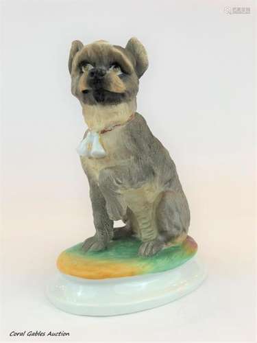 Figure of a porcelain dog