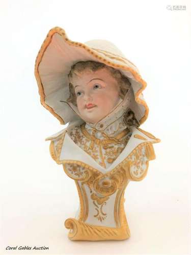 Antique Biscuit Bust