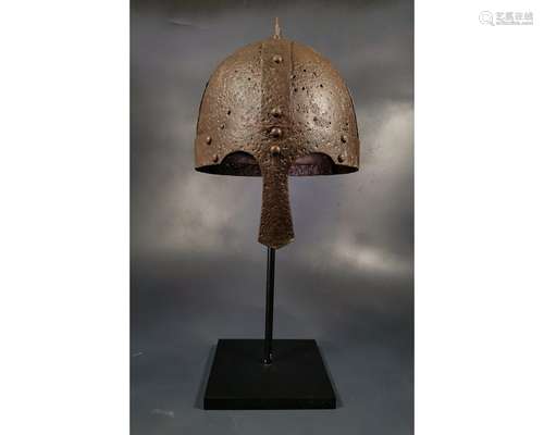 VIKING IRON HELMET WITH NOSE GUARD