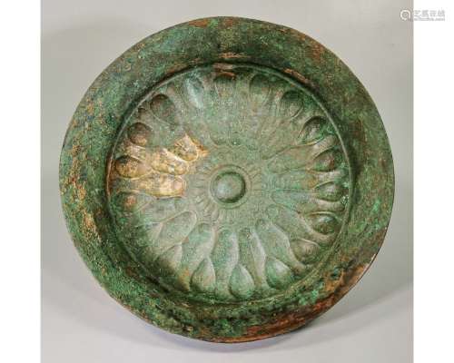 GREEK BRONZE RITUAL/LIBATION BOWL