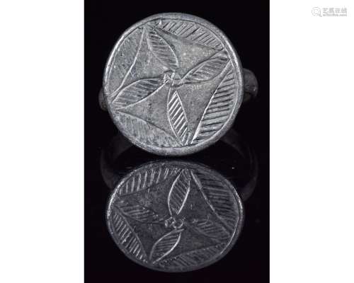 CRUSADERS SILVER RING WITH CROSS