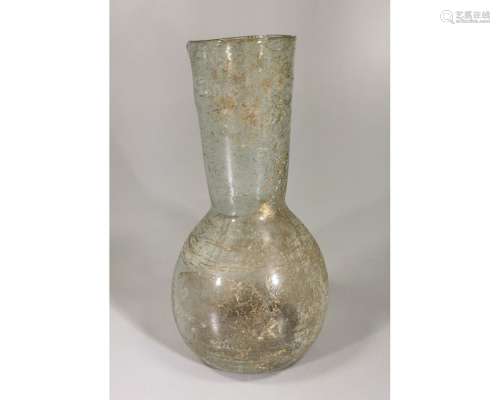 ROMAN TALL CLEAR GLASS JAR