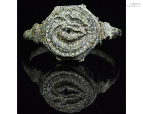 ROMANO-CELTIC BEAST RING