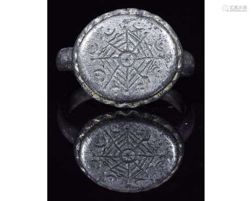VIKING ASTROLOGICAL SILVER RING