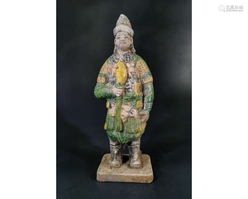 CHINESE MING DYNASTY SOLDIER FIGURINE