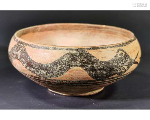 INDUS VALLEY CULTURE VESSEL WITH SNAKE