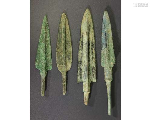 COLLECTION OF CYPRIOT BRONZE SPEARHEADS