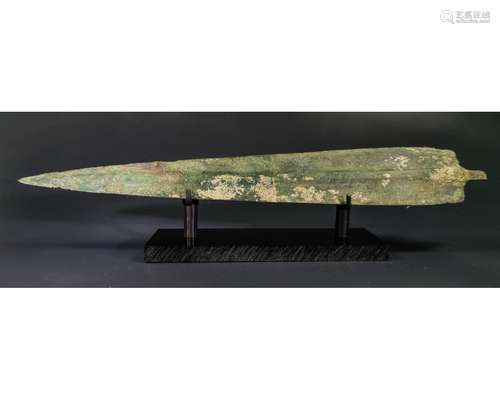 GREEK AEGEAN BRONZE SHORT SWORD BLADE