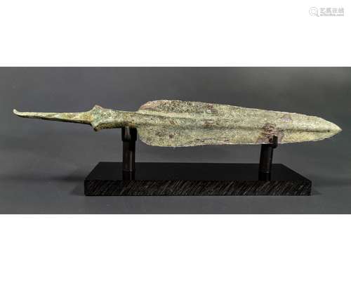 BRONZE AGE AEGEAN LEAF SHAPED SPEAR