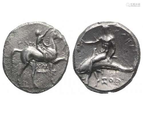 Southern Apulia, Tarentum, c. 320-280 BC. AR Nomos