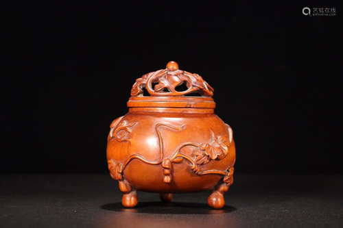 A HUANGYANG WOOD INCENSE HOLDER