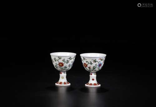 CHENGHUA MARK DOUCAI CUPS