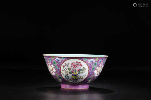 KANGXI MARK FAMILLE ROSE KAIGUANG BOWL