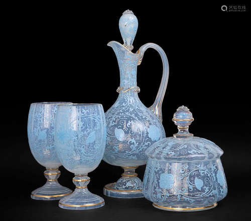 BOHEMIA CRYSTAL WINE SET