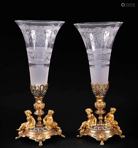 FRENCH CRYSTAL CUPS