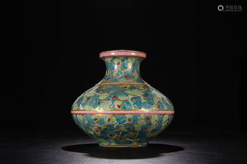 QIANLONG MARK ENAMEL VESSEL