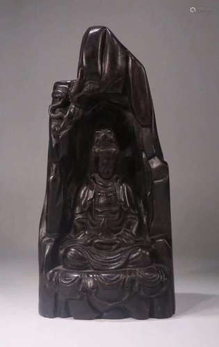 OLD CHENXIANG WOOD GUANYIN BUDDHA ORNAMENT