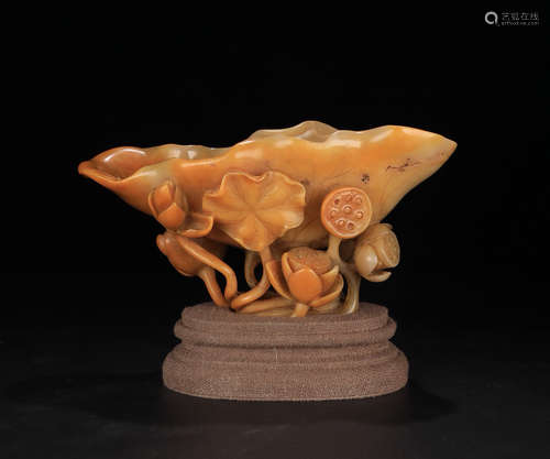 SHOUSHAN TIANHUANG STONE LOTUS CUP