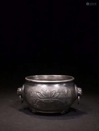 STERLING SILVER BEAST-EAR CENSER