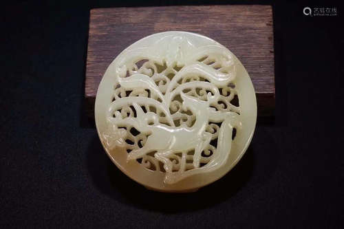 HETIAN JADE  BELT BUCKLE