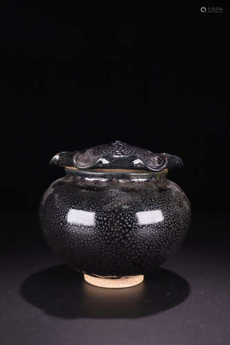 A ZIZHOU YAO JAR WITH COVER