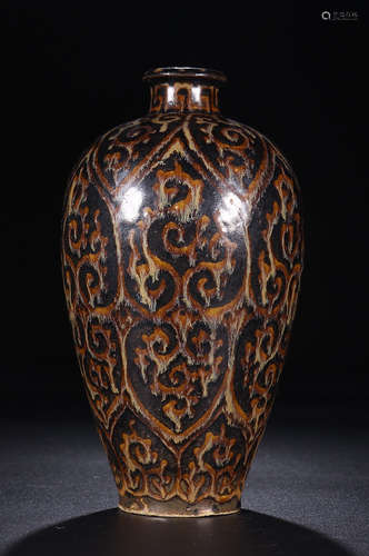 IMITATION WOOD PATTERN GLAZE PLUN BOTTLE