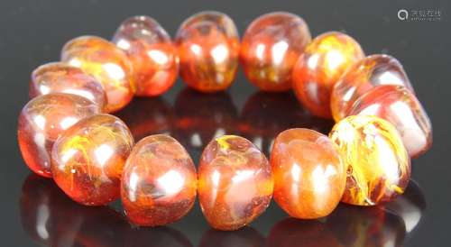 Chinese Amber Bracelet