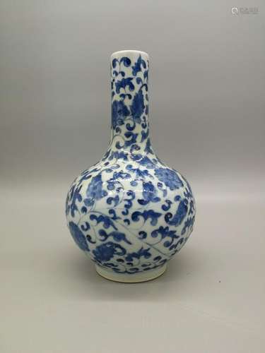 China, Blue and white Tian Qiu Vase