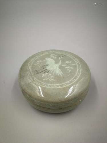 China ,Gao Li Celadon powder box