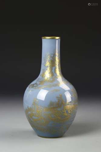 Chinese Gilt Vase